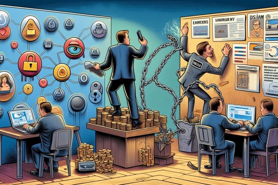 An image of unethical marketing practices and copying a vendors idea.