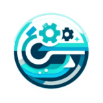 Logo in blue and white with gears and a wave, representing Jadex Strategic Group's efficient sovereign cloud service with Microsoft 365.