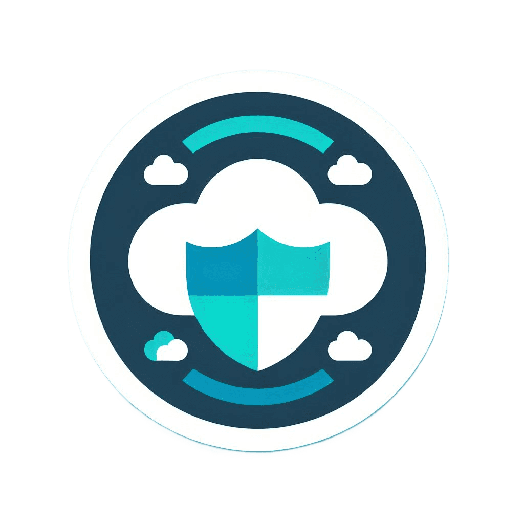 Cloud with a shield and another cloud, symbolizing Jadex Strategic Group's secure Microsoft 365 cloud service offering.